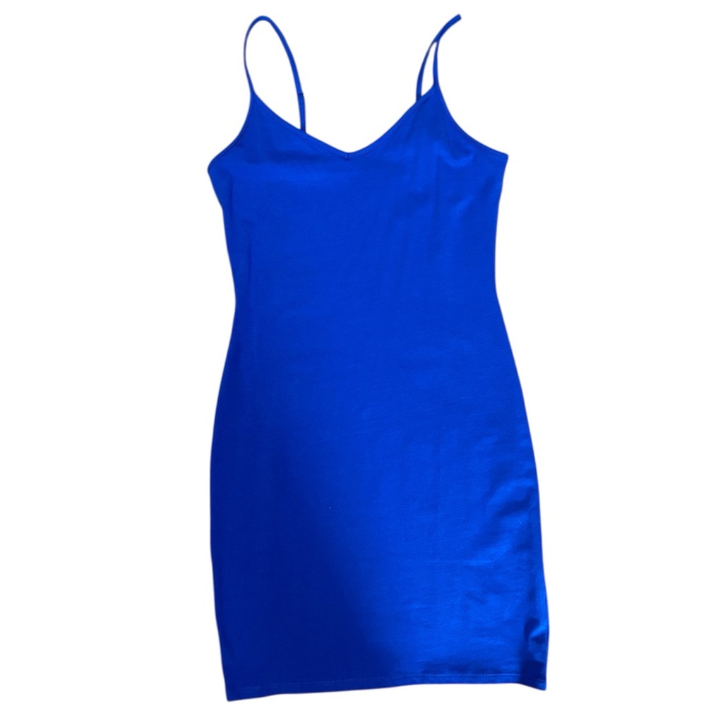 Blue Wild Fable mini bodycon dress with adjustable straps